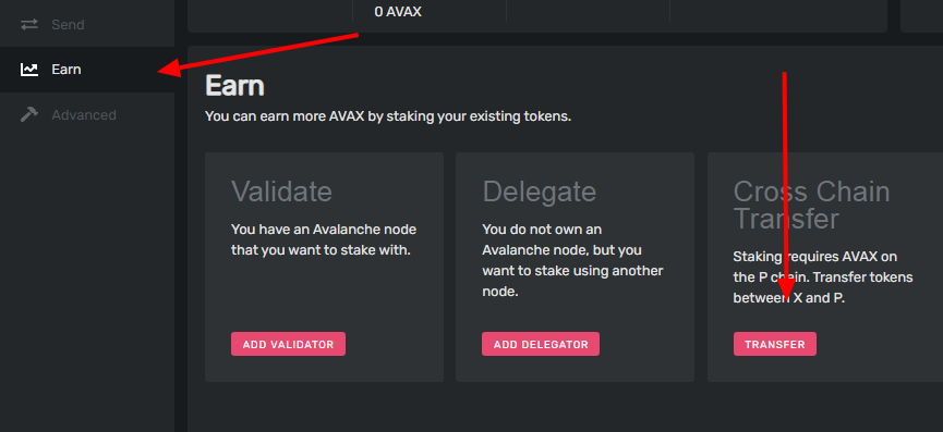 how to stake avax
