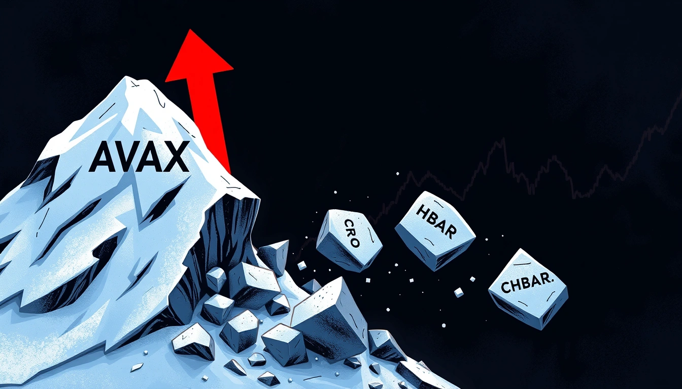 Avalanche (AVAX) Dips 1% Daily, 17% Weekly as CRO and HBAR Follow Downward Trend